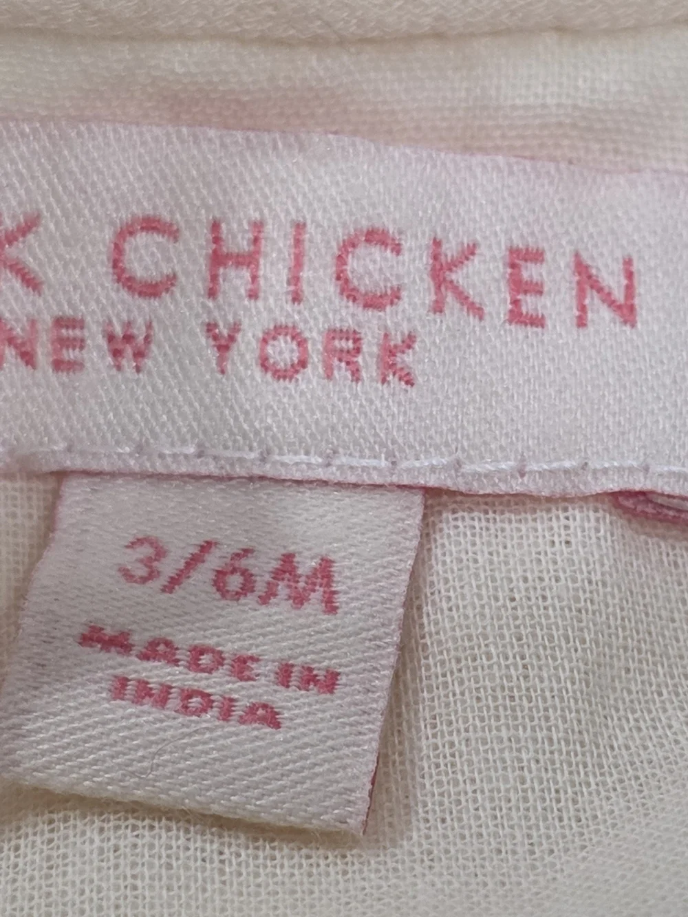 Pink Chicken Ava Bella Cream Embroidered Puff-Sleeve Dress w Multicolor Motifs